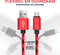 ProFPS Gaming Snellader - 3 Meter Micro USB Oplader - Rood/Zwart Nylon Gevlochten Oplaadkabel - USB A naar Micro USB Datakabel - eSports Accessoires