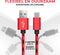 ProFPS Gaming Snellader - 3 Meter USB C Kabel - Rood/Zwart Nylon Gevlochten Oplader - USB C naar USB A Oplaadkabel - eSports Accessoires