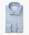 Profuomo Dobby Slim Fit Overhemd - Licht Blauw - Maat 37