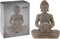 ProGarden Boeddha met solarlamp polystone