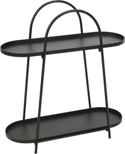 ProGarden - Plantenrek - 70x25x76 - cm - mat - zwart