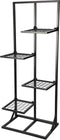 ProGarden Plantenrek met 4 schappen 40x27x102 cm zwart