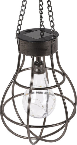 ProGarden Solarlamp peertje met 10 LED's metaal