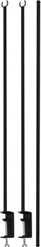 Progarden Tafelklem 3-delig Staal Zwart Verstelbaar 135-250 cm | Hoogte 100 cm