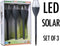 ProGarden Tuinverlichting - 3 stuks - 38cm - Solar-LED