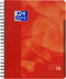 Projectboek Oxford School A4+ 4-gaats ruit 5mm 120vel rood | 5 stuks