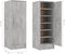 Prolenta Premium - Schoenenkast 32x35x92 cm spaanplaat betongrijs
