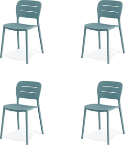 Propi terrasstoel - blauw - SET VAN 4