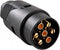 ProPlus 7-polige aanhangwagenstekker - robuust kunststof - messing contacten - 12V