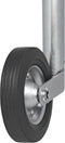 ProPlus Opklapbaar neuswiel voor aanhanger - metalen velg - rubberband 200 x 50 mm - Ø 48 mm