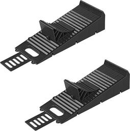 ProPlus Oprijblok met wielkeg - profielgevormd - 200 x 520 x 125 mm - zwart - set van 2