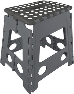 ProPlus Opstapje - 40 cm - Caravantrapje - Krukje - Anti Slip - Inklapbare kruk - Trapje - Kampeerstoel - Caravan accessoires - Draagbaar - Kunststof - Grijs