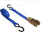 ProPlus Spanband met ratel - 5 meter - 25 mm breed - Inclusief 2 haken - Blauw