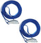ProPlus Spanband met snelsluiting - 25 mm breed - 2,5 meter lang - set van 2 - blauw