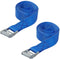 ProPlus Spanband met snelsluiting - 25 mm breed - 2,5 meter lang - set van 2 - blauw