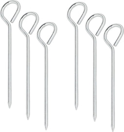 Proplus Tentharing Met Oog 19 Cm Aluminium Zilver Per 10 Stuk