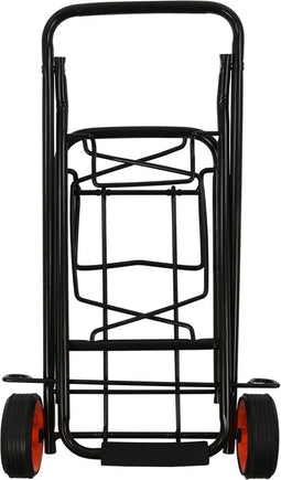 ProPlus Transport Trolley - Uitgeklapt 36 x 37.5 x 87 cm - met Elastisch Koord - Trolley op Wieltjes - Boodschappentrolley - Inklapbaar - Maximaal 30 kilo - Zwart