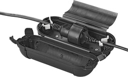 ProPlus Veiligheidsbox voor stekkerverbindingen - spatwaterdicht - Ø 8.5 x 21 cm - zwart