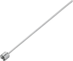 ProPlus Verlengadapter - 44 x 1.9 cm - Hoeksteun Uitdraaihulp - Pootuitdraaisteunsleutel - Geschikt voor bijna elk type caravan - Uitdraaisteun - Zilver