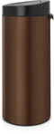 Brabantia Touch Bin - Prullenbak - 30 liter - Warm Bronze/Matt Black deksel