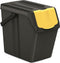 Prosperplast Keden SORTI BOX - Afvalbak / Prullenbak set van 4x25L - Zwart