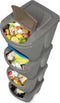 Prosperplast Sortibox scheidingsbakken set 4x35L - Grijs