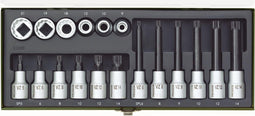 Proxxon Industrial 23 296 Dopsleutel-bitinzetset 1/2 (12.5 mm) 18-delig