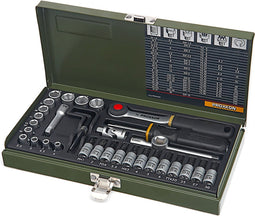 Proxxon Industrial 23080 Dopsleutelset Metrisch 1/4 (6.3 mm) 36-delig