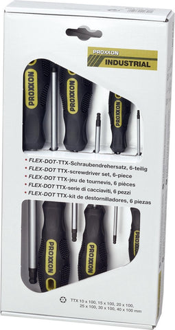 Proxxon Industrial FLEX-DOT Schroevendraaierset Werkplaats 6-delig Zesrond-TX BO
