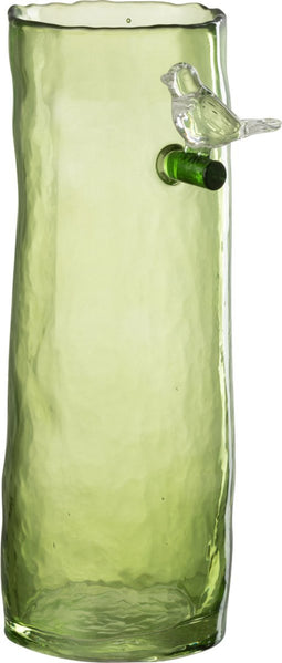 J-Line Vaas Lang Vogel Glas Groen Small