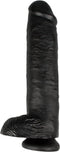 Pipedream King Cock Realistische Dildo met Ballen en Zuignap - 28 cm - Zwart