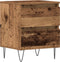 vidaXL - Nachtkastje - Oud - Hout - 40x35x50 - cm - Geengineerd - Hout