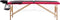 vidaXL - Massagetafel - inklapbaar - 2 - zones - hout - zwart - en - roze
