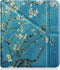 Lunso - Origami sleepcover hoes - Geschikt voor Kobo Libra 2 (7 inch) - Van Gogh Amandelbloesem