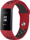 iMoshion Bandje Geschikt voor Fitbit Charge 3 / 4 - iMoshion Siliconen sport band ronde drukknoop zonder pinnetje - Rood