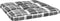 vidaXL - Palletkussens - 2 - st - ruitpatroon - stof - grijs