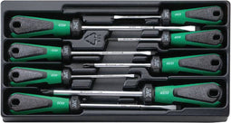 Stahlwille 4892 SATZ DRALL-SCHRAUBENDREHER M. DREIKOMPONENTENGRIFF Schroevendraaierset