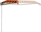 vidaXL - Luifel - handmatig - uittrekbaar - 400x300 - cm - oranje - en - bruin