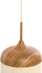 Light & Living Hanglamp Dania - Naturel/Crème - Ø16cm - Modern - Hanglampen Eetkamer, Slaapkamer, Woonkamer