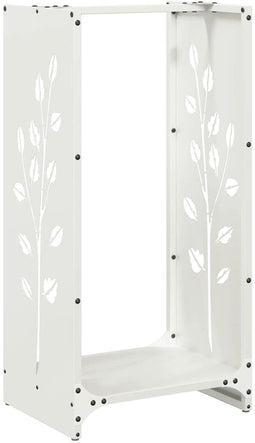 vidaXL - Brandhoutrek - 40x30x80 - cm - koudgewalst - staal - wit