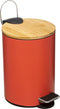 Prullenbak/pedaalemmer roze modern metaal 3 liter - 17 x 24 cm - Voor badkamer en toilet