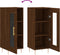 vidaXL - Dressoir - 34,5x34x90 - cm - bewerkt - hout - bruin - eikenkleur