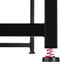 tectake® Paterson - Inklapbaar bureau - Rastervlakken met 8 haken - Lichtbruin - Afmeting (LxBxH) 102 x 51 x 77 cm