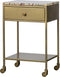 BePureHome Clinic Nachtkastje - Marmer - Antique Brass - 68,5x45x35