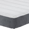 vidaXL - Pocketvering - Matras - Donkergrijs - Medium - 80x200x20 - cm - Stof