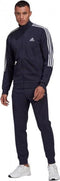 adidas Essentials 3-Stripes - Trainingspak Mannen - Normale pasvorm - Donker blauw - wit