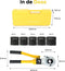 Malmoo Perstang TH Set - Hydraulische Krimptang - 360° draaibare perskop - (inclusief TH16, TH20, TH25, TH26 & TH32)
