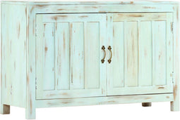 vidaXL-Dressoir-110x35x70-cm-massief-mangohout-lichtblauw