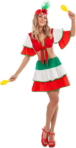 Sexy Rumba Danseres Kostuum - Maat S