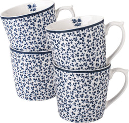 Laura Ashley Blueprint Collectables Mokken set van 4 - Floris - 32 cl.